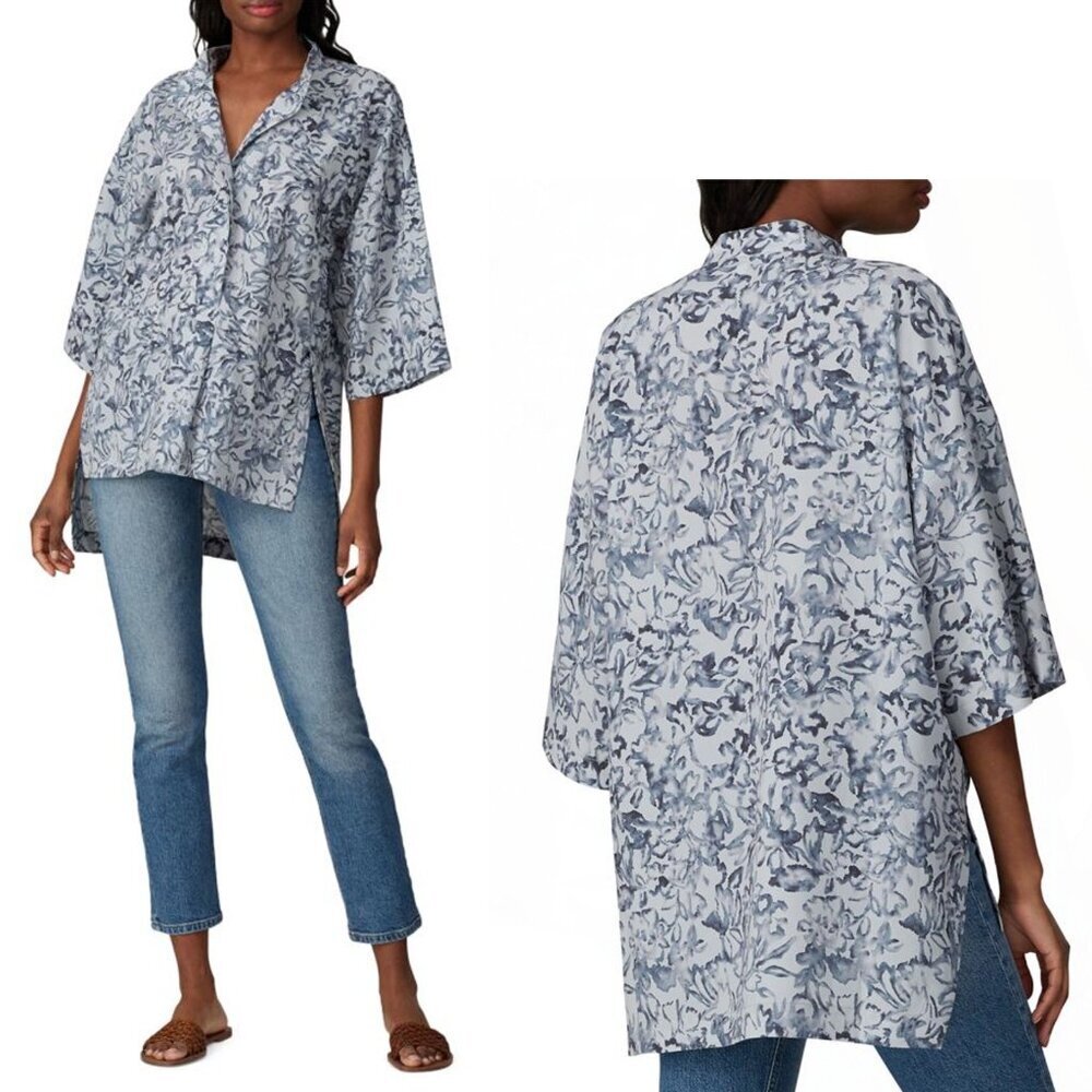 Victor Alfaro Collective Floral High Low Shirt Size XS